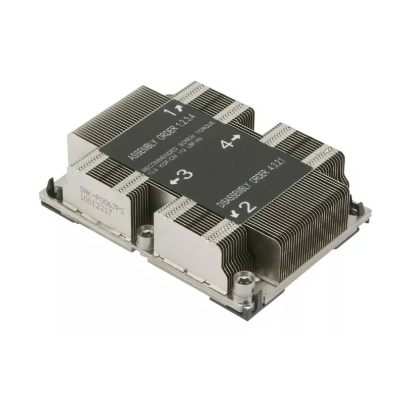 Supermicro SNK-P0067PS sistema de arrefecimento para computador dissipador de calor/radiadores para processador