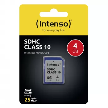 MEMÓRIA SDHC 4GB C10/3411450 INTENSO