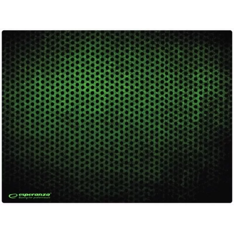 Tapete de rato ESPERANZA EGP103G — tapete gaming de borracha, 400×300×3 mm, com padrão verde