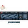 V6 Max, teclado gaming preto/azul-cinzento, layout DE, Gateron Jupiter Red, Hot-Swap, RGB