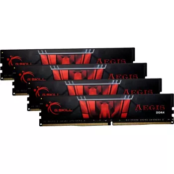 DIMM 64 GB DDR4-3200 (4x 16 GB) Quad-Kit, memória RAM F4-3200C16Q-64GIS, Aegis, INTEL XMP