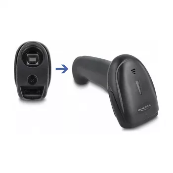 Leitor de códigos de barras portátil DeLOCK 90564 1D Laser Bluetooth USB