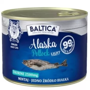 BALTICA Excellent Monoproteico Paloco Light - Alimento húmido para gatos - 185 g