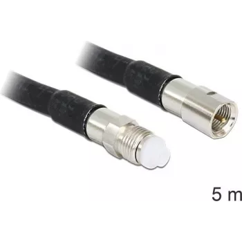 Cabo coaxial DeLOCK 88668 5 m FME preto