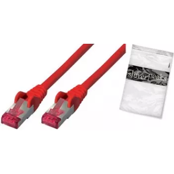ShiverPeaks BS75711-A0.5R cabo patch Cat.6a S/FTP (S-STP), 0,5 m, vermelho