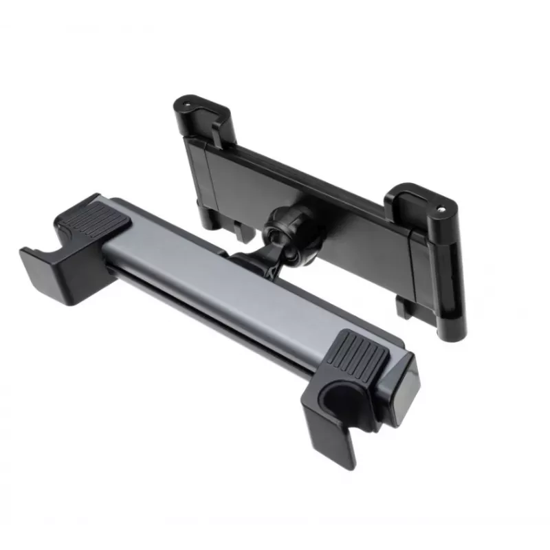 Suporte para tablet FIXED PASSENGER Max — alumínio e plástico, cinzento sideral, suporte fixo para bancos de passageiro