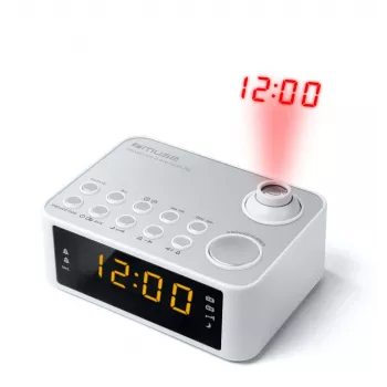 Relógio Muse M-178 PW digital prateado branco