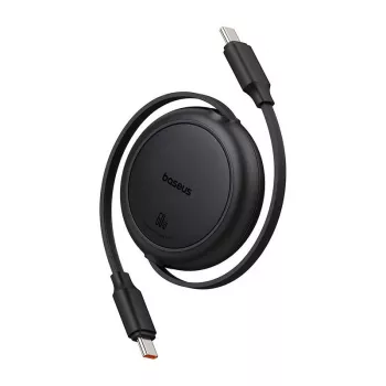Baseus Free2Pull Mini Cabo USB-C para USB-C, 60 W, 1 m, (preto)