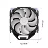 ENDORFY Fortis 5 ARGB cooler de CPU a ar, preto