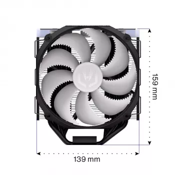 ENDORFY Fortis 5 ARGB cooler de CPU a ar, preto
