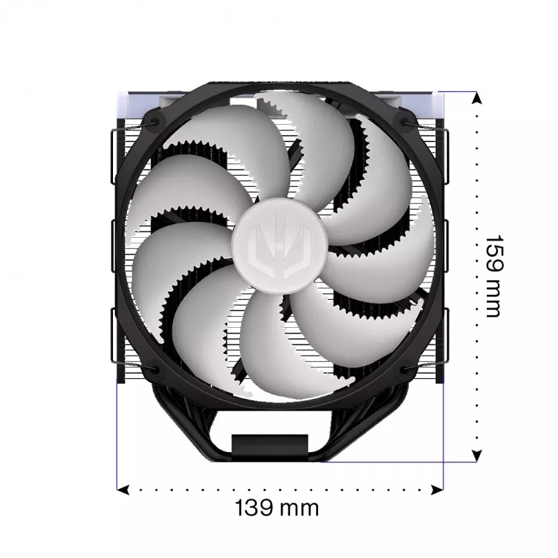 ENDORFY Fortis 5 ARGB cooler de CPU a ar, preto