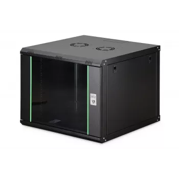 Armário de rede para montagem na parede DIGITUS Dynamic-N 9HE 19 polegadas 600x600 mm, IP20, fechadura com chave, não montado