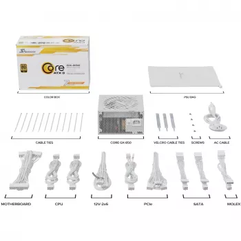 Fonte de alimentação ATX 850W Branco Core GX 850
