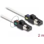 Cabo de rede DeLOCK ficha RJ45 macho para ficha RJ45 macho Cat.6A S/FTP 2 m branco