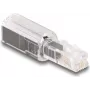 Adaptador de cabo DeLOCK 88168 RJ10 preto transparente contactos banhados a ouro