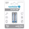 Pilha recarregável everActive EVHRL03-800 AAA NiMH 1,2 V, cilíndrica, pack de 4