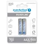 Pilha recarregável everActive EVHRL03-800 AAA NiMH 1,2 V, cilíndrica, pack de 4
