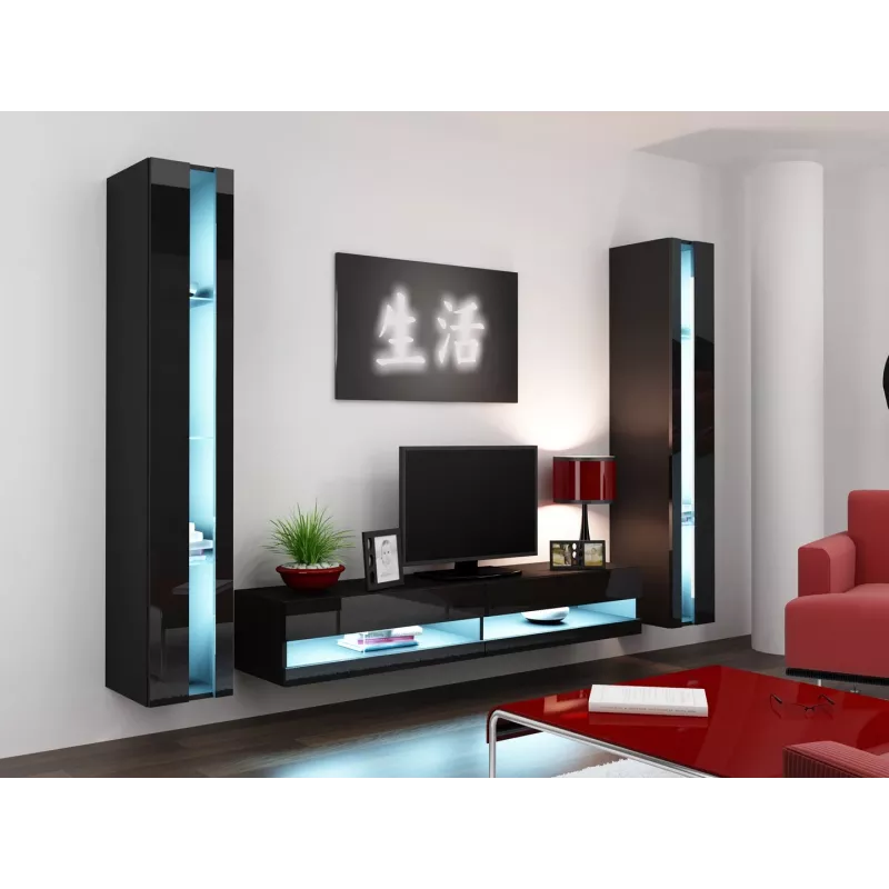 Suporte de TV Cama VIGO novo 30/180/40 preto/preto brilhante