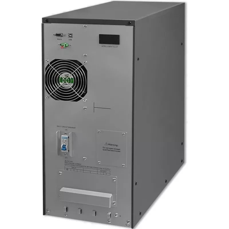 Qoltec 53982 UPS online de onda sinusoidal pura, 6 kVA / 4,8 kW, LCD, USB