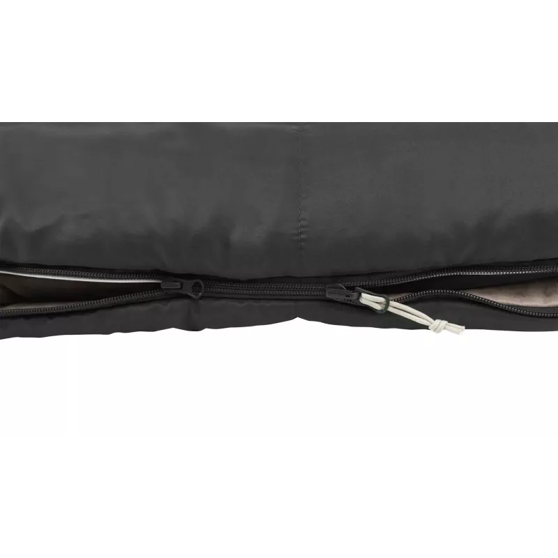 Saco de dormir Outwell Contour Prime adulto retangular 850×2200 mm poliéster cinzento-escuro