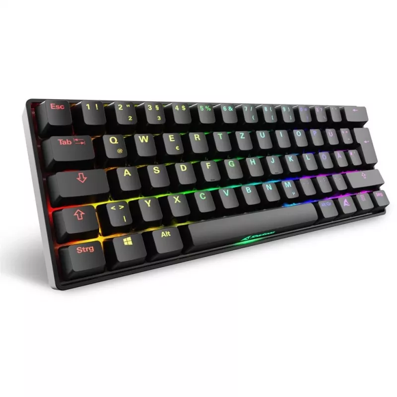 Teclado Sharkoon 100065629 Home USB QWERTZ alemão preto