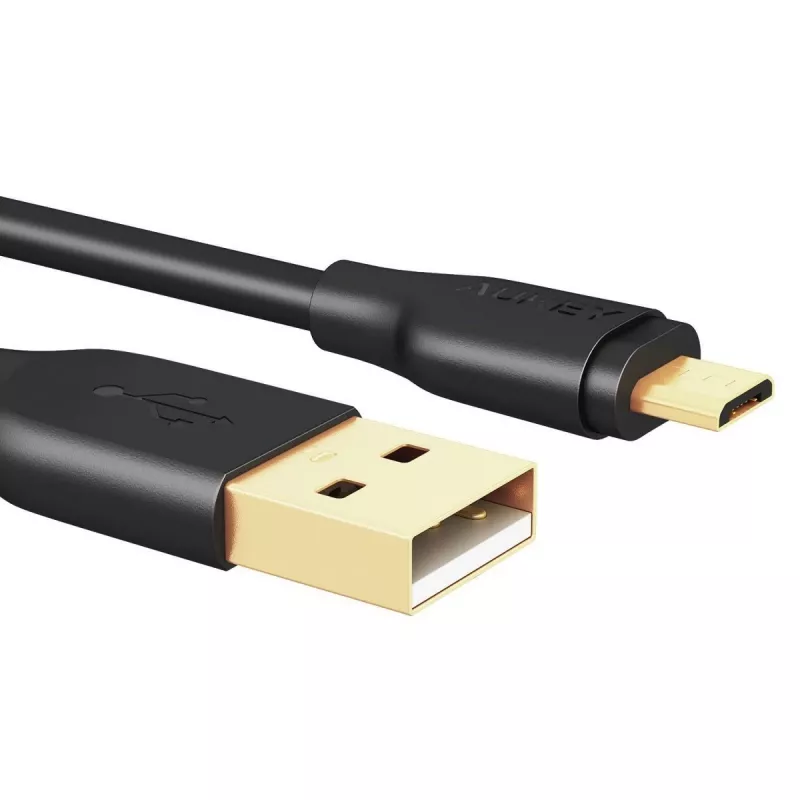CB-MD1 preto cabo rápido Quick Charge Micro USB-USB | 1m | 5A | 480 Mbps