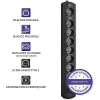 Proteção contra sobretensões Qoltec 50113 preto 8 saídas AC 230 V 1,8 m