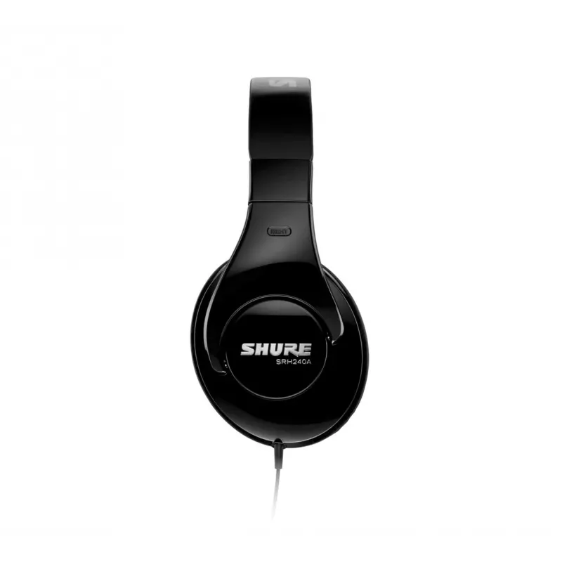 Auscultadores Shure SRH240A com fios, arco de cabeça, música, preto