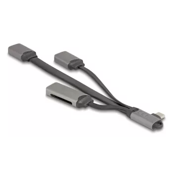 Hub USB 3.2 Gen 1 Type-C DeLOCK 64303 5000 Mbit/s cinzento
