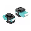 Módulo Keystone LC Duplex conector fêmea para conector fêmea LC Duplex DeLOCK