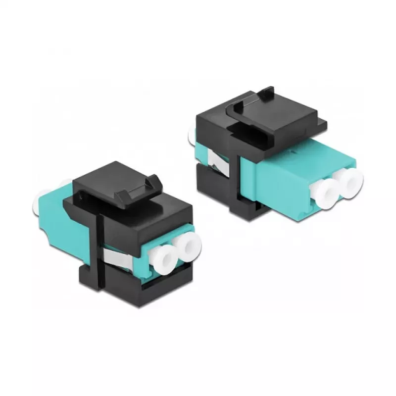 Módulo Keystone LC Duplex conector fêmea para conector fêmea LC Duplex DeLOCK