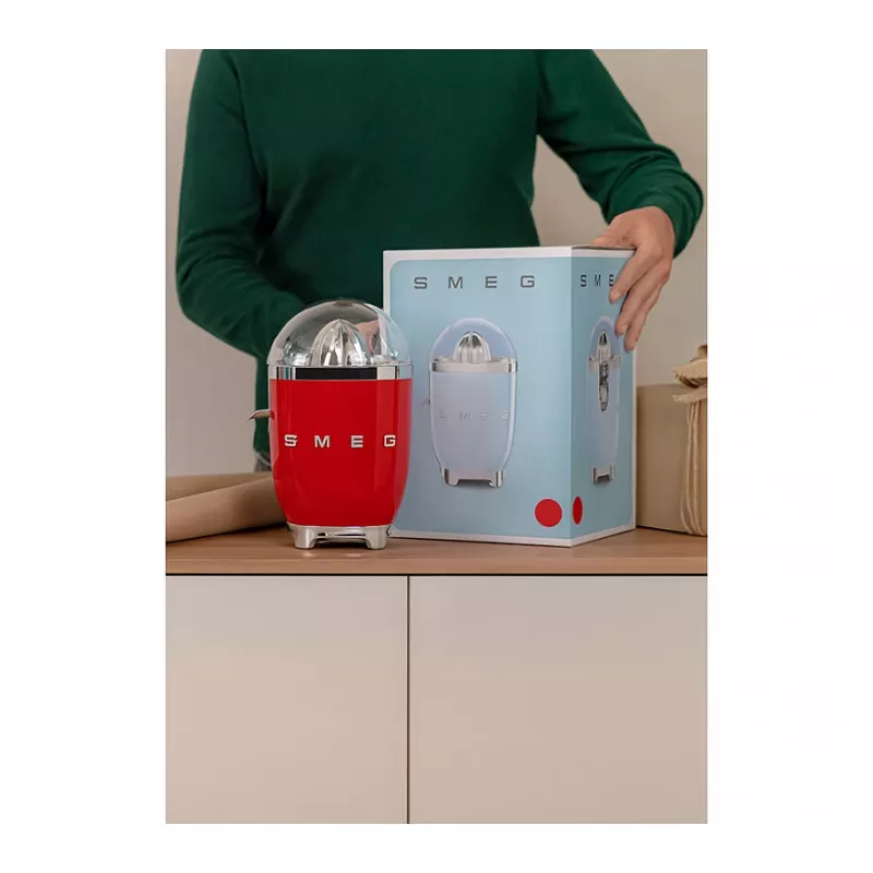 Espremedor de citrinos elétrico Smeg CJF11RDEU 70 W vermelho aço inoxidável