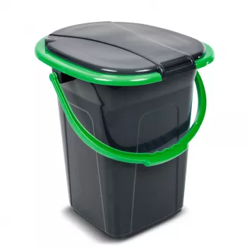 Recipiente de resíduos Greenblue GB320BB preto azul plástico 19L