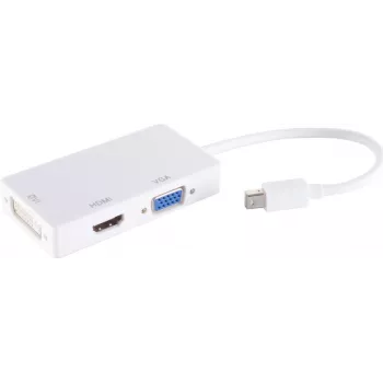 Adaptador shiverpeaks ®-BASIC-S--Mini DisplayPort macho para HDMI/DVI/VGA fêmea, branco (BS10-01015)