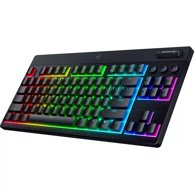 BlackWidow V4 Low-Profile TKL HyperSpeed, Teclado de gaming Preto, Layout DE, Razer Low-Profile Orange