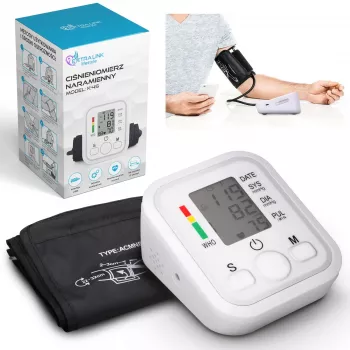 Medidor de tensão arterial de braço Extralink Smart Life K-4S, branco