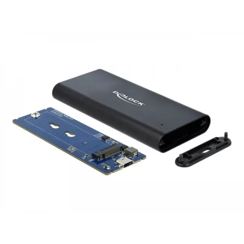 Delock - Caixa de armazenamento - M.2 - cartão M.2 NVMe - USB 3.1 (Gen 2) - preto (42614)