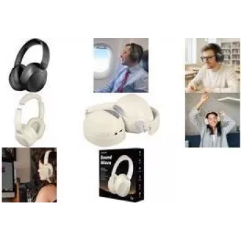 LogiLink BT0071C auscultadores over-ear Bluetooth creme (BT0071C)
