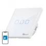 Interruptor de luz inteligente de parede Sonoff T2 EU TX 3 canais Wi‑Fi + RF 433 controlo