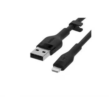 Cabo Lightning Belkin CAA008BT1MBK 1m Preto USB A para Lightning