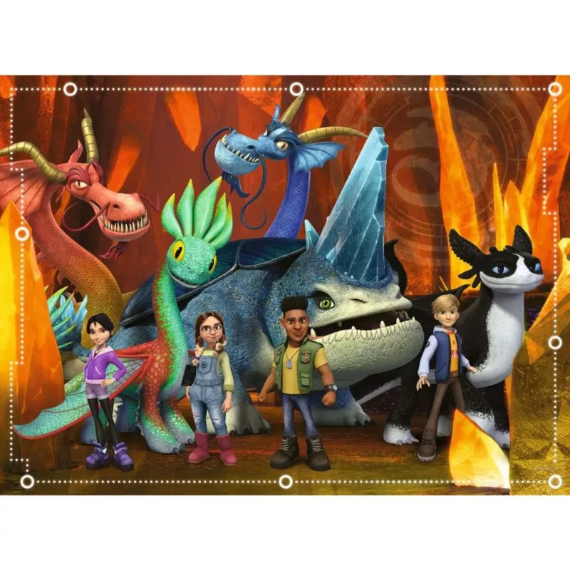 Puzzle infantil Dragons - Os Nove Reinos (100 peças)
