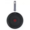 Frigideira para crepes Tefal Daily Cook G7313855, 25 cm, antiaderente, fundo de aço inoxidável, cabo de baquelite, Thermo-Signal