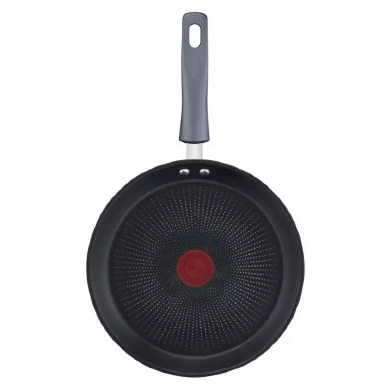 Frigideira para crepes Tefal Daily Cook G7313855, 25 cm, antiaderente, fundo de aço inoxidável, cabo de baquelite, Thermo-Signal