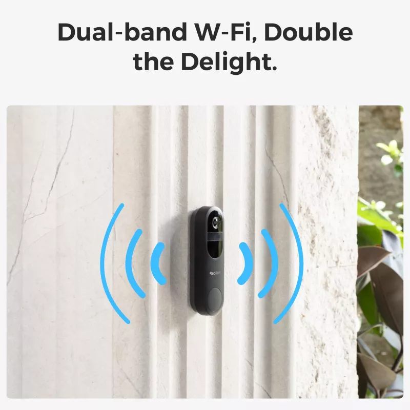 Reolink D340B conjunto de campainha de vídeo a bateria com gongo e cartão microSD de 64GB