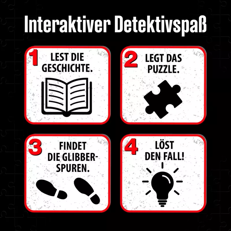 Puzzle de detetive Die drei Kids: Cuidado com a armadilha de gosma (150 peças)