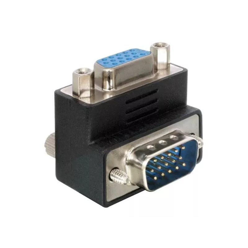 Adaptador Delock VGA macho/fêmea 90° angular (65171)