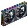 Ventoinhas de caixa 120mmx2 ARGB PWM, Jonsbo ZA-240 Infinity Mirror 240mm preto