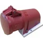 Tomada de parede CEE Mennekes vermelha 32 A/400 VAC