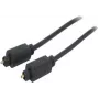 shiverpeaks 1,0 m Toslink - Toslink - TOSLINK - conector macho - TOSLINK - conector macho - Dourado - Preto (Bs69004-1.0)