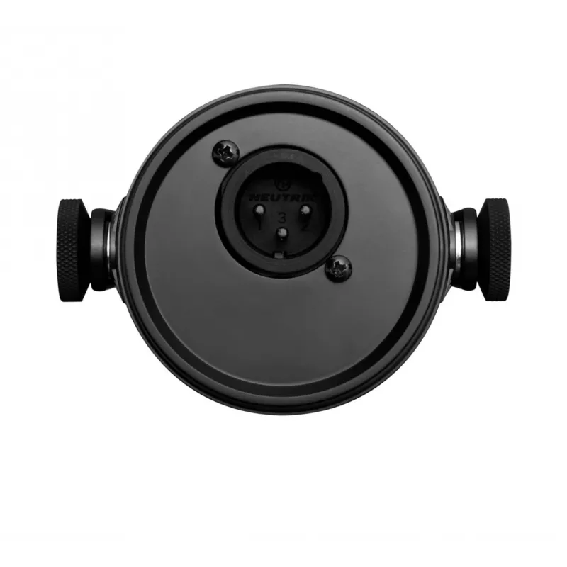 Microfone Shure MV7-X preto microfone de estúdio